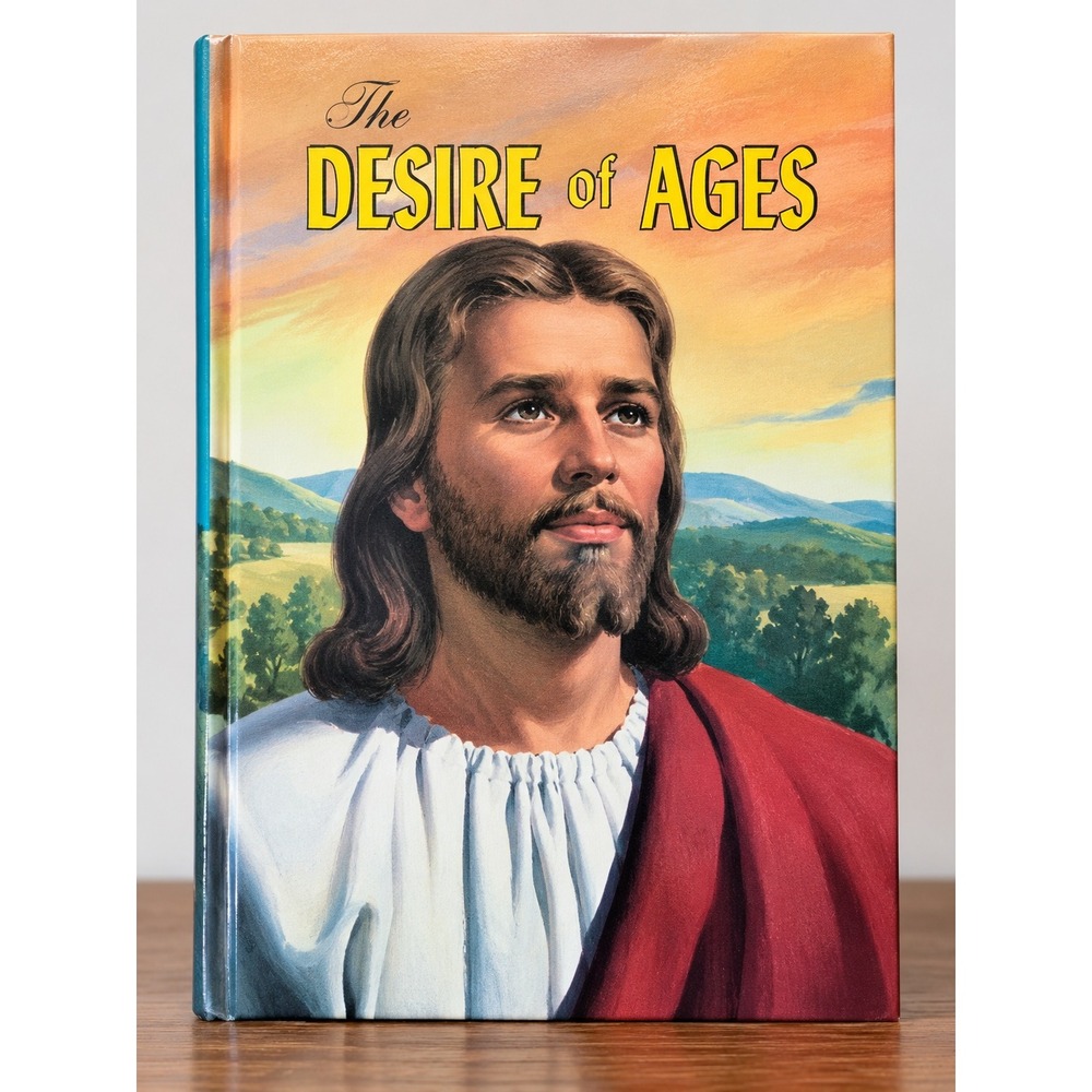 Vintage 1964 The Desire of Ages E.G. White Illustrated Hardcover Jesus Book